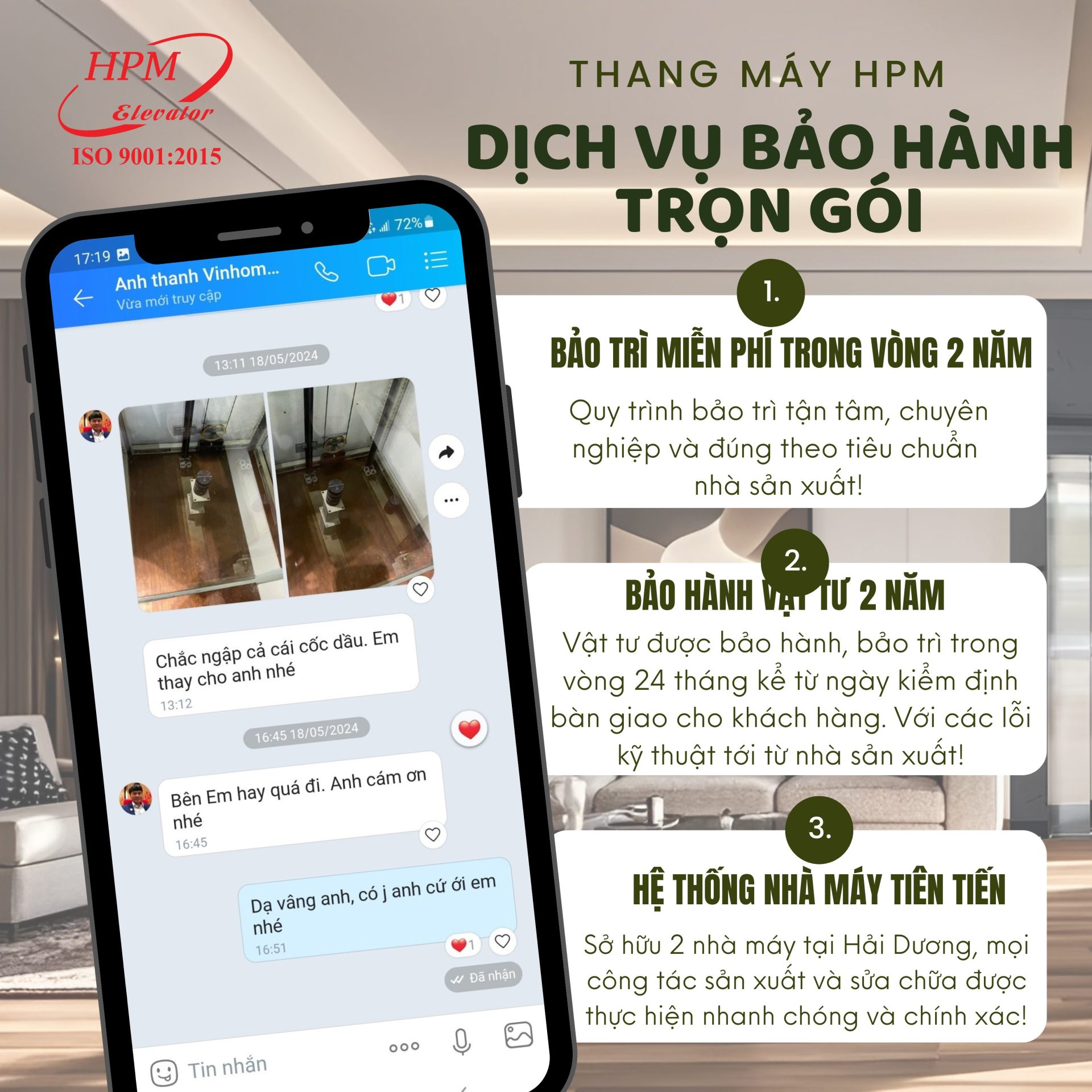 Đơn Vị Sản Xuất Thang Máy Uy Tín Tại Miền Bắc